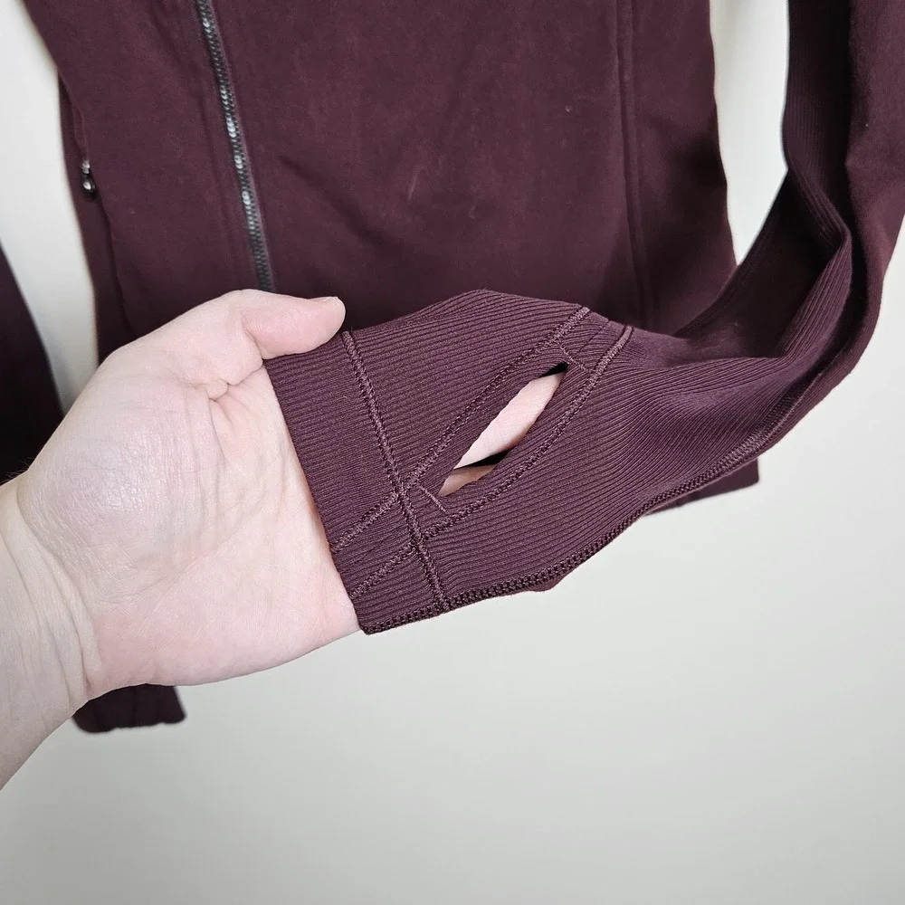 Lululemon Kanto Catch Me Jacket Women's Size‎ 6 Bordeaux Drama